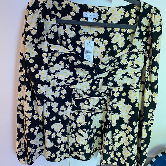 topshop daisy blouse